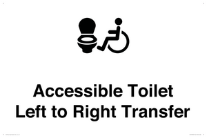 Accessible Toilet with Left to Right Transfer